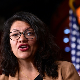 15.07.2019. / Rashida Tlaib habla durante la conferencia de Demócratas en el Congreso de Estados Unidos. REUTERS/Erin Scott