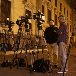 Periodistas en Lima (Perú), hace unos días. REUTERS/Guadalupe Pardo