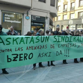 Protestas de los trabajadores contra la empresa bZERO. | D.A,
