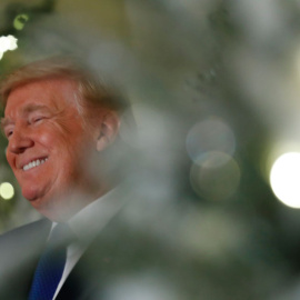 Trump habla sobre la reforma fiscal hace unos días en la Casa Blanca. REUTERS/Kevin Lamarque