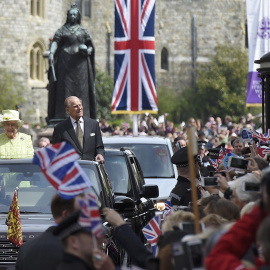 Celebración del 90 cumpleaños de la reina británica Elizabeth en Windsor, Gran Bretaña. REUTERS/Toby Melville