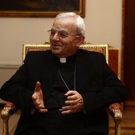 El nuncio del Papa en España, Renzo Fratini, en la Nunciatura Apostólica en España. / Europa Press