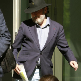 Fernando Peña, presunto "cerebro" del despacho de abogados Nummaria, que asesoró fiscalmente a los actores Imanol Arias y Ana Duato la salida de la ronda de interrogatorios ante el juez de la Audiencia Nacional Ismael Moreno, llevados a cab