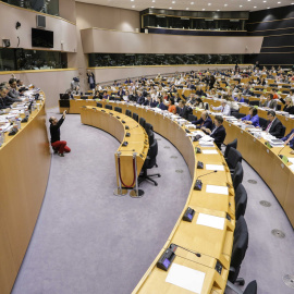 Imagen de la votación de este jueves en el Parlamento Europeo. MRR.