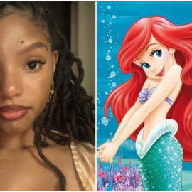 La actriz Halle Bailey quien interpretará a La Sirenita.