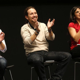 Íñigo Errejón, Pablo Iglesias e Íñigo Errejón, en una foto de archivo. / EFE