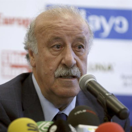 Vicente Del Bosque en la presentación de su campus en Madrid. /EFE