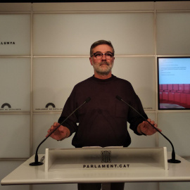 El portavoz de la CUP en el Parlament, Carles Riera.