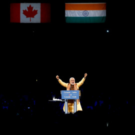 Narendra Modi hablando en una conferencia en Toronto / REUTERS