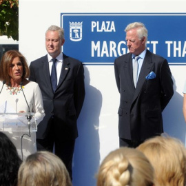 Ana Botella en la inauguración de la plaza Margaret Thatcher/EP