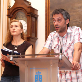 La concejala de Hacienda, Eugenia Vieito, y el alcalde de A Coruña, Xulio Ferreiro.