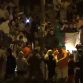 Miles de saharauis salen a las calles para celebrar la victoria de Argelia