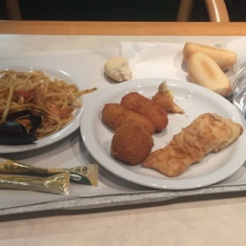 El menú de la cena de Nochebuena de los policías desplazados a Barcelona