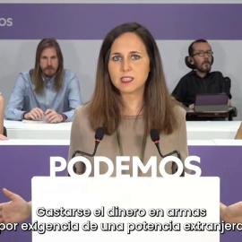 Belarra fija las prioridades de Podemos en los Presupuestos de 2023, la "prueba del algodón" del Gobierno