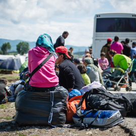 Las condiciones en el campo de refugiados de Idomeni son cada vez peores. José Palazón