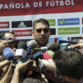 Sergio Ramos, este lunes. EFE/Zipi