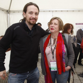 Pablo Iglesias y Ana Taboada, candidata de Somos Oviedo. / SOMOSASTURIES.INFO