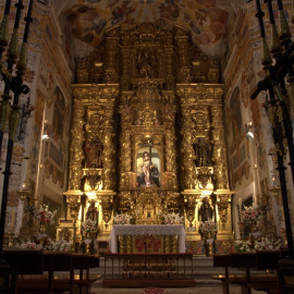 Imagen del interior del monasterio del Cristo de la Victoria, en Serradilla (Cáceres).