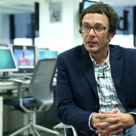 El alcalde de Cádiz, José María González, 'Kichi', en la redacción de 'Público'.