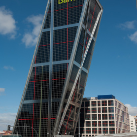Sede de Bankia en una de las Torres Kio, de Madrid.