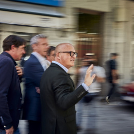 1/6/23 Baltar, en primer plano, y Alfonso Rueda, en Xinzo da Limia.