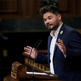 El portavoz de ERC, Gabriel Rufián