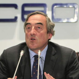 El presidente de la CEOE, Juan Rosell.- EFE