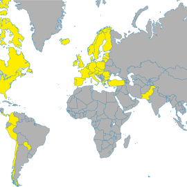 Los países involucrados en las negociaciones del TiSA. Kow-ttip.eu
