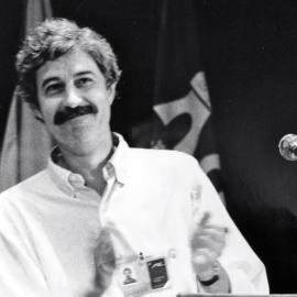 Eugenio del Río en el Congreso del MC de 1991
