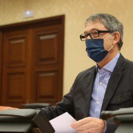 13/01/2021.- El candidato para la elección de los miembros del Consejo de Administración y del presidente de la Corporación RTVE, Francisco Javier Montemayor Ruiz, comparece en la Comisión Consultiva de Nombramientos. CONGRESO