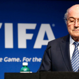 Blatter, durante su comparecencia este martes. REUTERS/Ruben Sprich