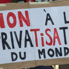 Protesta contra el TiSA en Ginebra. Imagen de Annette Dubois/ Flickr