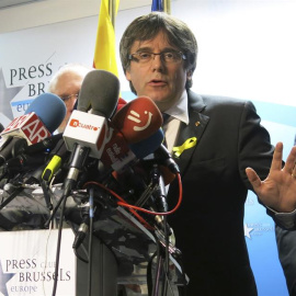 Carles Puigdemont desde Bruselas.