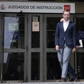 El vicesecretario de Acción Sectorial del PP, Javier Maroto, tras declarar como investigado ante el titular del juzgado de instrucción número 11 de Madrid. EFE/Juan Carlos Hidalgo