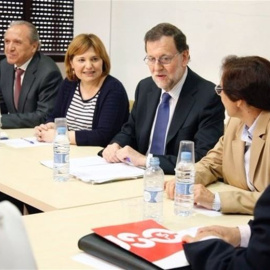 Reunión de Rajoy con representantes de la Mesa de Educación en Libertad.- EUROPA PRESS