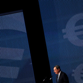 El presidente del BCE, Mario Draghi, durante un acto en Fráncfort. REUTERS/Ralph Orlowski