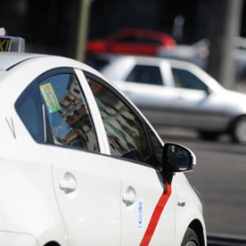Un taxi en Madrid.