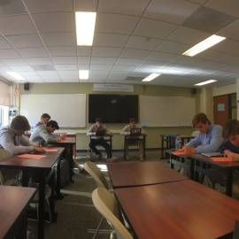 Alumnos participan en uno de los concursos de la 'National Debate & Speech Association'. TWITTER/@speechanddebate