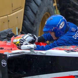 Jules Bianchi tras sufrir su terrible accidente en Suzuka.