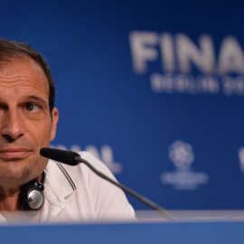 Allegri, durante la rueda de prensa. REUTERS
