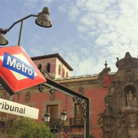 La parada de Tribunal en el Metro de Madrid. (EP)