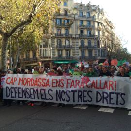 Manifestación convocada contra la llamada "ley mordaza"