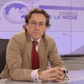 Hermann Terstch en el plató de 'Diario de la Noche'.