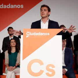 El presidente de Ciudadanos Albert Rivera durante su intervención en la reunión extraordinaria del Consejo General de Ciudadanos, en la que los dirigentes consultados por Efe dan por hecho que en la nueva dirección estarán el exsocialista J