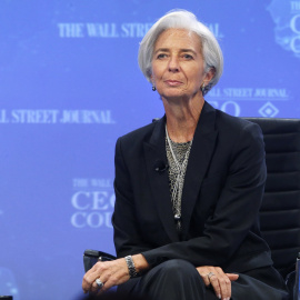 La directora gerente del FMI, Christine Lagarde, en un foro económico en Nueva York a comienzos de mes. REUTERS/Jonathan Ernst