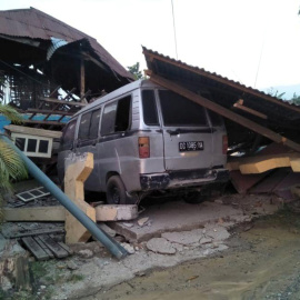 Imagen de los destrozos producidos por el terremoto en la ciudad de Palu. | Reuters