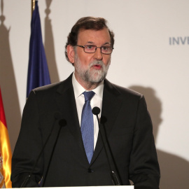 El presidente del Gobierno, Mariano Rajoy,durante su intervención en la inauguración de la VIII edición del Spain Investors Day. EFE/Zipi
