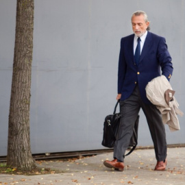 Francisco Correa a su llegada a la Audiencia Nacional. MANOLO FINISH