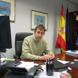 El director de la AEPSAD, Enrique Gómez Bastida, durante la entrevista con 'Público'. /J. Y.