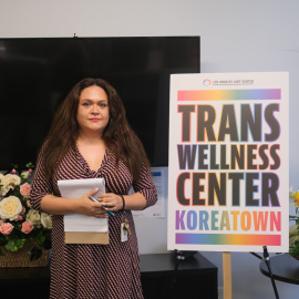Mariana Marroquín, gestora de programas de la organización Los Ángeles LGTB Center, a 11 de agosto de 2022.